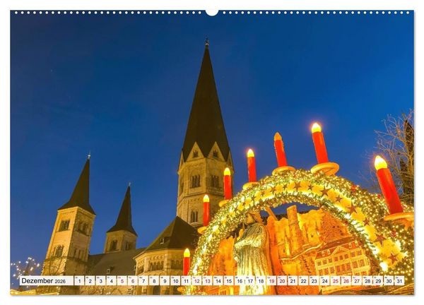 Produktbild: Bonner Kirchen (Wandkalender 2026 DIN A2 quer), CALVENDO Monatskalender