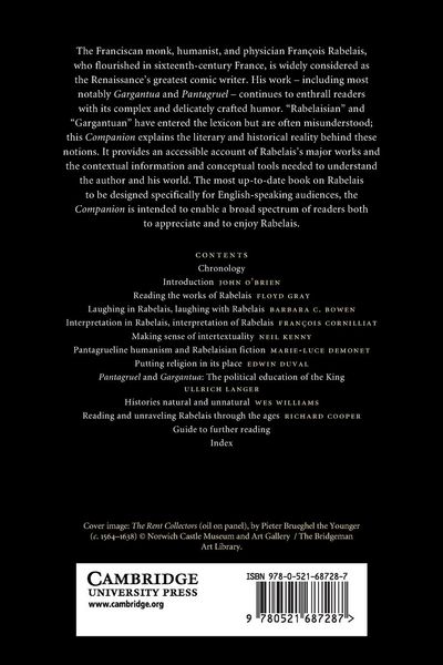 Produktbild: The Cambridge Companion to Rabelais