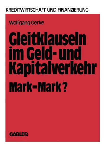 Produktbild: Gleitklauseln im Geld- und Kapitalverkehr