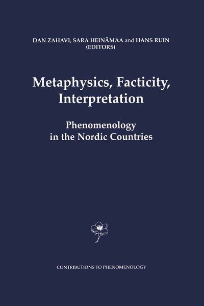 Produktbild: Metaphysics, Facticity, Interpretation
