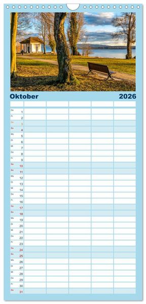 Produktbild: Familienplaner 2026 - Magie des Bodensees mit 5 Spalten (Wandkalender, 21 x 45 cm) CALVENDO