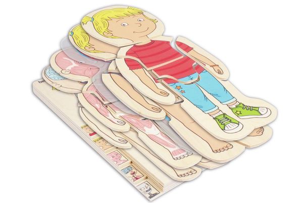 Produktbild: Lagen-Puzzle "Dein K&ouml;rper" M&auml;dchen / 29 Teile