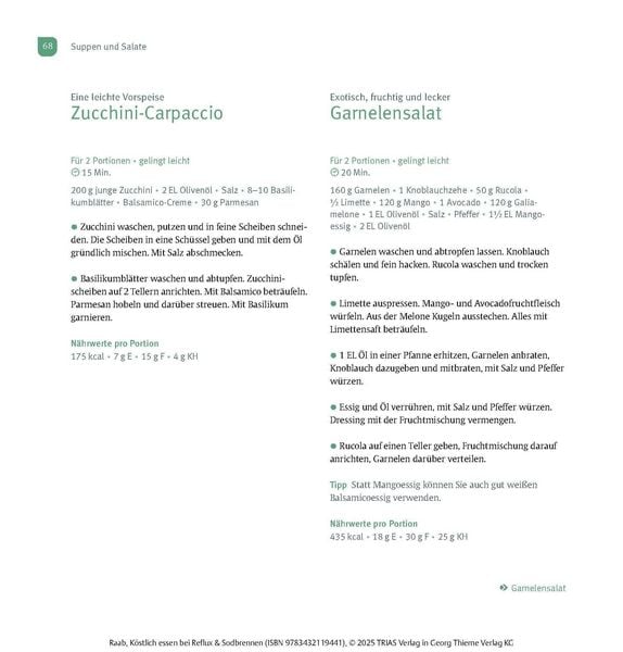 Produktbild: K&ouml;stlich essen Reflux und Sodbrennen