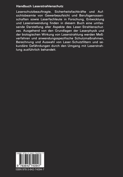 Produktbild: Handbuch Laser-Strahlenschutz