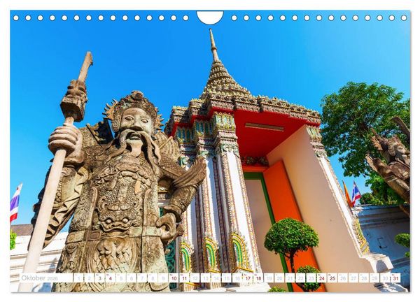 Produktbild: Bangkok - Thailands Hauptstadt in bunten Bildern (Wandkalender 2026 DIN A4 quer), CALVENDO Monatskalender