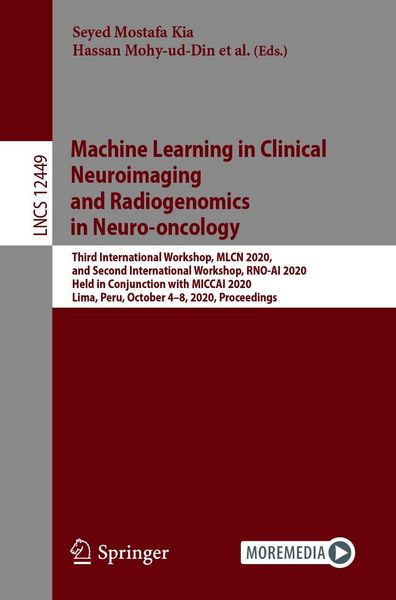 Produktbild: Machine Learning in Clinical Neuroimaging and Radiogenomics in Neuro-oncology