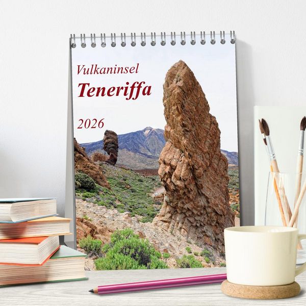 Produktbild: Vulkaninsel Teneriffa (Tischkalender 2026 DIN A5 hoch), CALVENDO Monatskalender