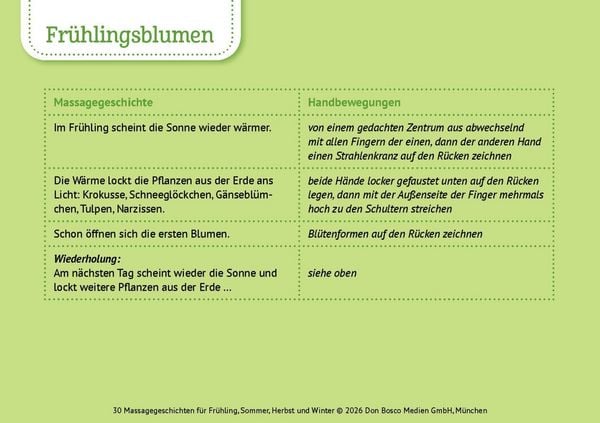 Produktbild: 30 Massagegeschichten f&uuml;r Fr&uuml;hling, Sommer, Herbst und Winter