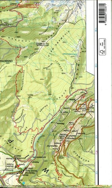 Produktbild: Tabacco Wandern 1 : 25 000 Pfunderer Berge Hochfeiler