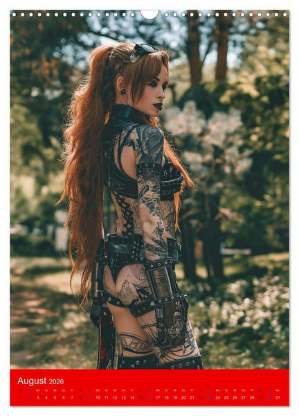 Produktbild: RED HAIR - Cyberladys (Wandkalender 2026 DIN A3 hoch), CALVENDO Monatskalender