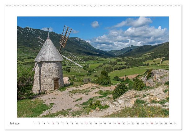 Produktbild: Okzitanien - Katharerland (Wandkalender 2026 DIN A2 quer), CALVENDO Monatskalender