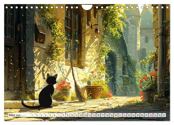Produktbild: Begegnungen im Anime Zauberland (Wandkalender 2026 DIN A4 quer), CALVENDO Monatskalender
