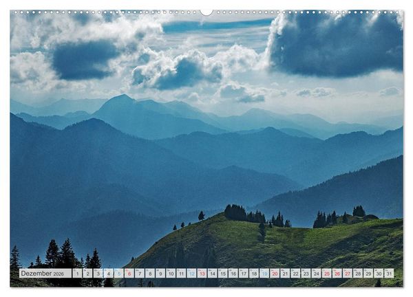 Produktbild: Sehnsuchtsziel Berge - Unterwegs in den Bergwelt rund um M&uuml;nchen (hochwertiger Premium Wandkalender 2026 DIN A2 quer), Kunstdruck in Hochglanz