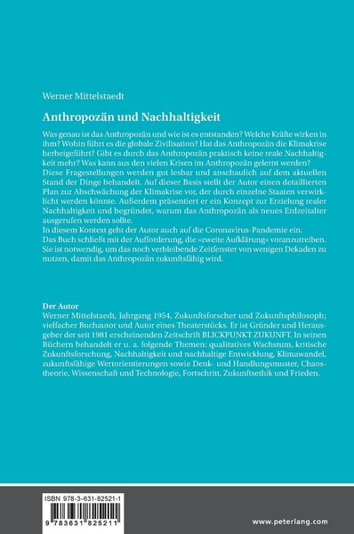 Produktbild: Anthropoz&auml;n und Nachhaltigkeit