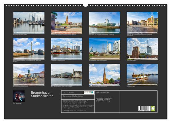 Produktbild: Bremerhaven Stadtansichten (Wandkalender 2026 DIN A2 quer), CALVENDO Monatskalender