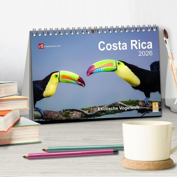 Produktbild: Costa Rica 2026 Exotische Vogelwelt (Tischkalender 2026 DIN A5 quer), CALVENDO Monatskalender