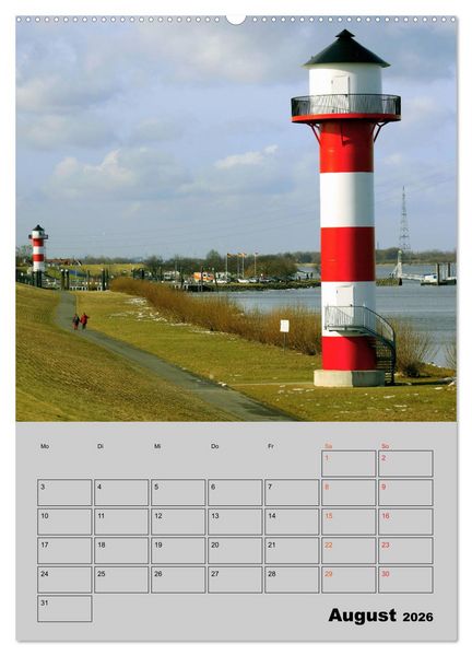 Produktbild: Attraktive Leuchtt&uuml;rme (Wandkalender 2026 DIN A2 hoch), CALVENDO Monatskalender
