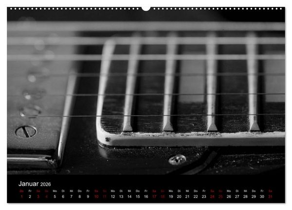 Produktbild: Regelwerke - Details alter E-Gitarren (Wandkalender 2026 DIN A2 quer), CALVENDO Monatskalender