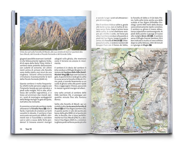 Produktbild: KOMPASS guida escursionistica Val Gardena, Val di Funes, Alpe di Siusi, 55 itinerari