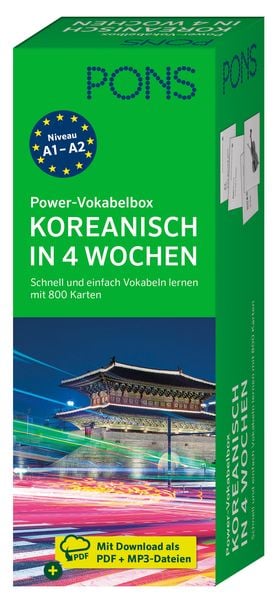 PONS Power-Vokabelbox Koreanisch in 4 Wochen, Taschenbuch von , PONS Langenscheidt GmbH, 9783125624771