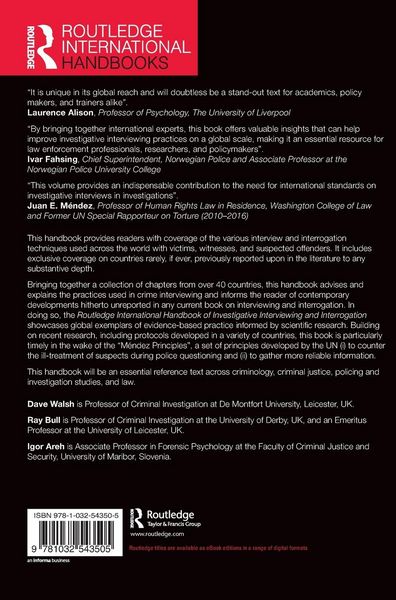 Produktbild: Routledge International Handbook of Investigative Interviewing and Interrogation