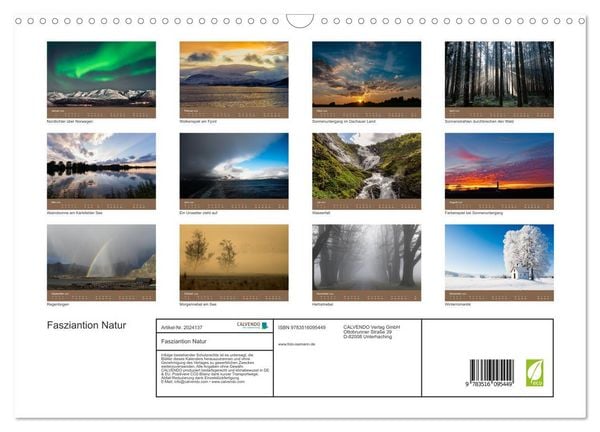 Produktbild: Fasziantion Natur (Wandkalender 2026 DIN A3 quer), CALVENDO Monatskalender
