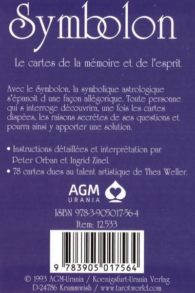 Produktbild: Symbolon FR: Les cartes de la m&eacute;moire et de l'esprit