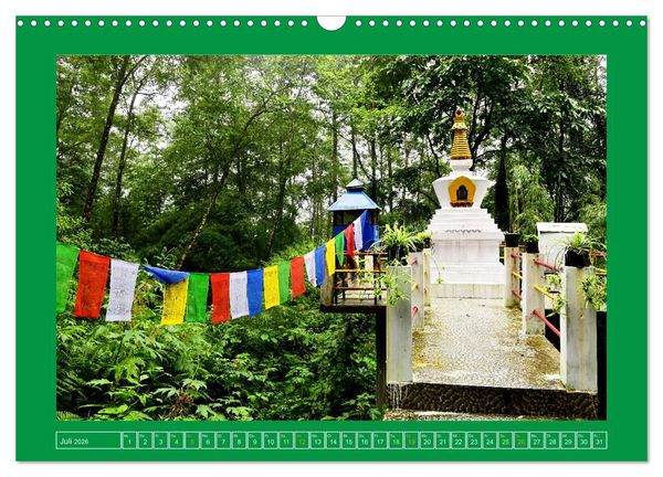 Produktbild: Stupas &ndash; Architektur des Himalayas (Wandkalender 2026 DIN A3 quer), CALVENDO Monatskalender