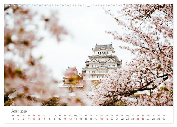 Produktbild: Japan - Zwischen Tempeln und Neonlicht (hochwertiger Premium Wandkalender 2026 DIN A2 quer), Kunstdruck in Hochglanz