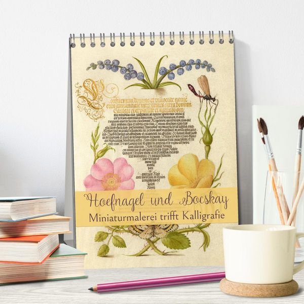 Produktbild: Hoefnagel und Bocskay - Miniaturmalerei trifft Kalligrafie (Tischkalender 2026 DIN A5 hoch), CALVENDO Monatskalender