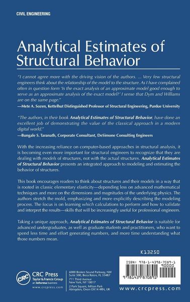 Produktbild: Analytical Estimates of Structural Behavior