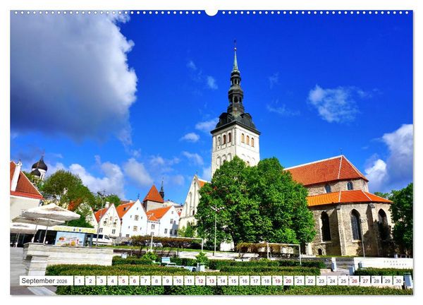Produktbild: Tallinn City Tour (hochwertiger Premium Wandkalender 2026 DIN A2 quer), Kunstdruck in Hochglanz