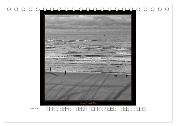 Produktbild: Wangerooge in Fine Art (Tischkalender 2026 DIN A5 quer), CALVENDO Monatskalender