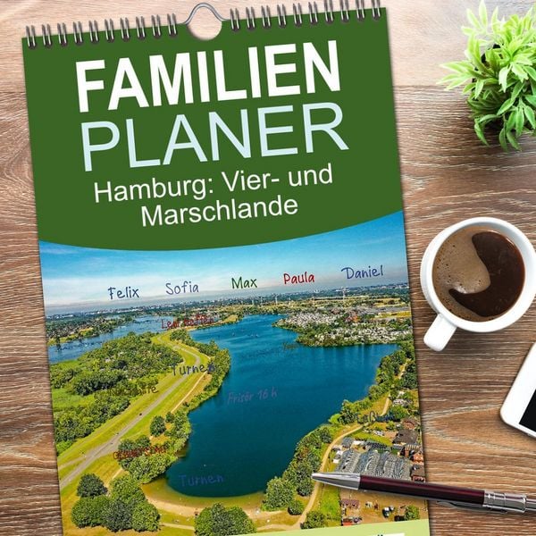 Produktbild: Familienplaner 2026 - Hamburg: Vier- und Marschlande mit 5 Spalten (Wandkalender, 21 x 45 cm) CALVENDO