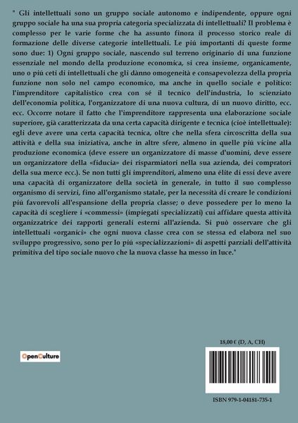 Produktbild: Gli intellettuali e l'organizzazione della cultura
