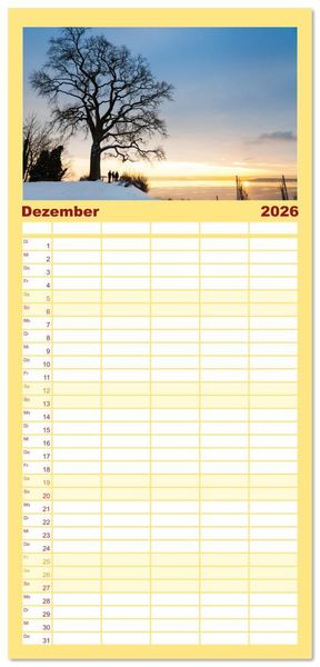Produktbild: Familienplaner 2026 - Momente am Bodensee mit 5 Spalten (Wandkalender, 21 x 45 cm) CALVENDO