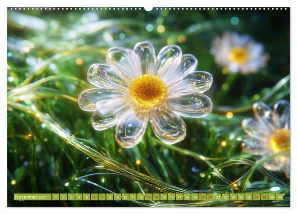 Produktbild: Luminous Garden. Wo Biologie und KI verschmelzen (hochwertiger Premium Wandkalender 2027 DIN A2 quer), Kunstdruck in Hochglanz