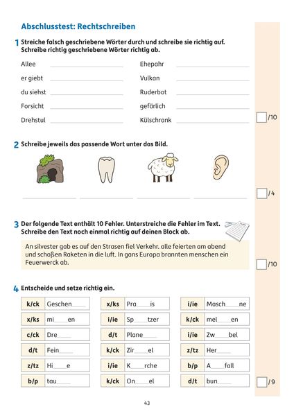 Übungsheft Fit zum Übertritt - Tests in Deutsch 4. Klasse
