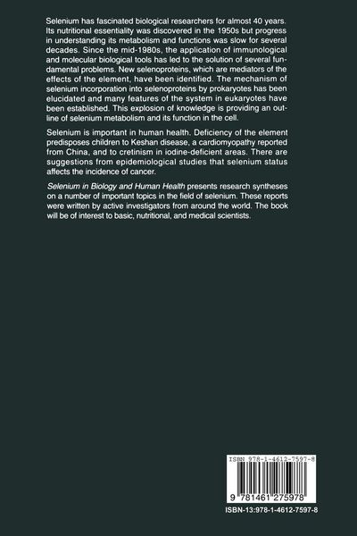 Produktbild: Selenium in Biology and Human Health