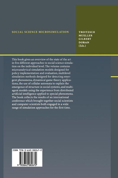 Produktbild: Social Science Microsimulation