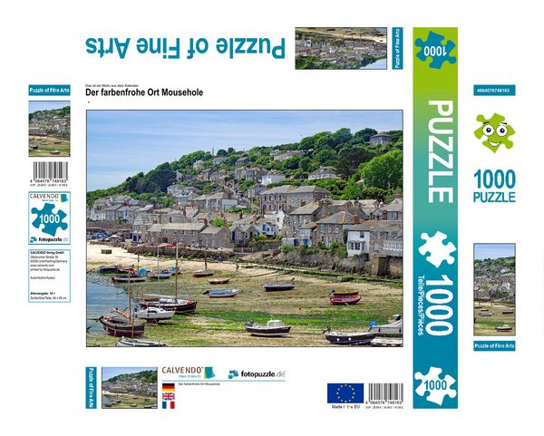 Produktbild: CALVENDO Puzzle Der farbenfrohe Ort Mousehole | 1000 Teile Lege-Gr&ouml;&szlig;e 64x48cm Foto-Puzzle f&uuml;r gl&uuml;ckliche Stunden