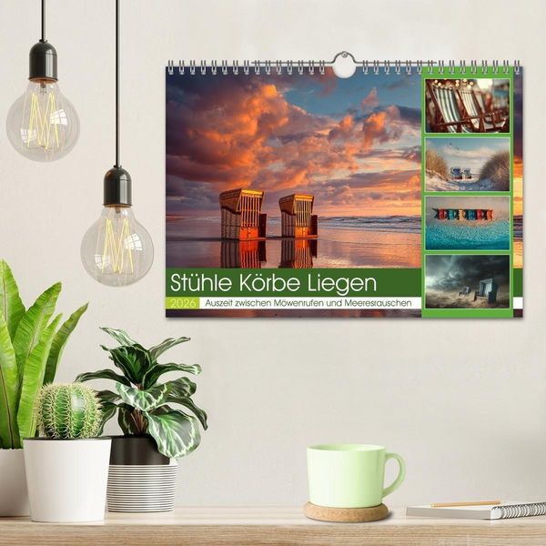 Produktbild: St&uuml;hle K&ouml;rbe Liegen (Wandkalender 2026 DIN A4 quer), CALVENDO Monatskalender