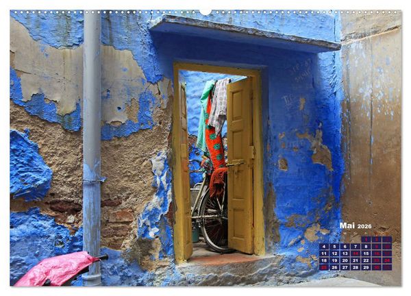 Produktbild: Typisch Indien - Unterwegs in Rajasthan (Wandkalender 2026 DIN A2 quer), CALVENDO Monatskalender