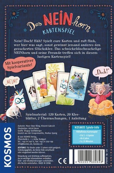 Produktbild: Das NEINhorn Kartenspiel