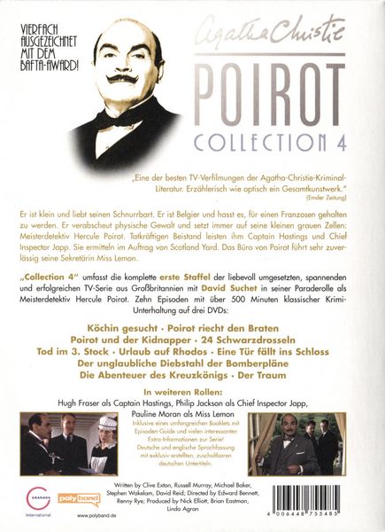 Produktbild: Agatha Christie - Poirot Collection 4 [3 DVDs]