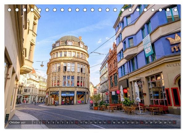 Produktbild: Ein Blick auf Halle an der Saale (Tischkalender 2027 DIN A5 quer), CALVENDO Monatskalender