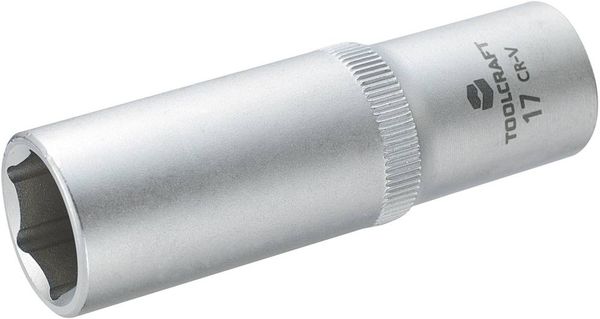 Produktbild: TOOLCRAFT 816182 Au&szlig;en-Sechskant Steckschl&uuml;sseleinsatz 17mm 1/2\" (12.5 mm)