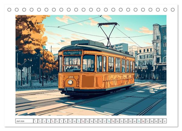 Produktbild: Eleganz auf R&auml;dern (Tischkalender 2026 DIN A5 quer), CALVENDO Monatskalender