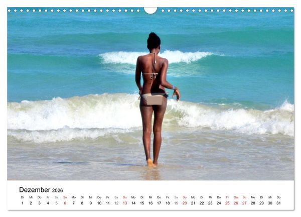 Produktbild: Meeres-Lust - Strandnixen in Kuba (Wandkalender 2026 DIN A3 quer), CALVENDO Monatskalender