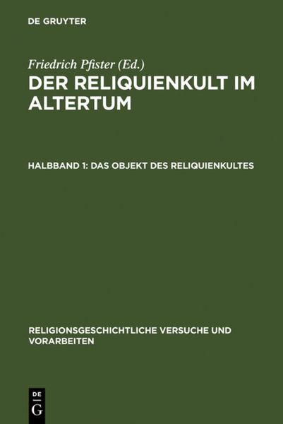Produktbild: Der Reliquienkult im Altertum